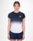 BIDI BADU Damen Crew Gradiant Tee - Dark Blue, White, Größe:XL