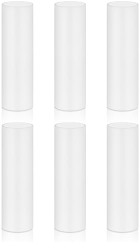 Kerzenhüllen aus Kunststoff, 7,6 cm hoch, für Kronleuchter, Kerzenleuchter, Sockel E12, 6 Stück