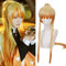 maysuwell Anime Gelber Cosplay-Perücke für Agatsuma Damenkostüm Lange Haare Cosplay-Perücken für Frauen Halloween, Karneval, Kostümparty