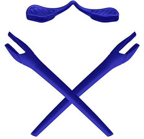 Mryok Ersatz-Ohrsocken-Nasenbügel-Set für Oakley Radar EV Path XS OJ9001 Sonnenbrille, blau, Einheitsgröße