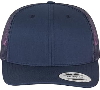 Flexfit Unisex Retro Trucker Cap, Klassische Trucker Cap mit Mesh-Rückseite, Kids, Navy