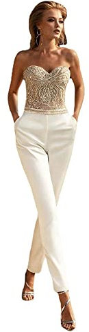 Godoboo Tute da donna Estate Salopette Elegante Salopette Corta Pagliaccetto lungo Cinghie di Pizzo Tuta Cocktail Party Salopette Festiva