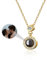 Personalisierte Kette mit Bild im Stein Benutzerdefinierte Foto Projektion Halskette Ich Liebe Dich Halskette 100 Sprachen Diamantkreis Anhänger Schmuck Geschenke für Frauen Ehefrau Mutter Freundin