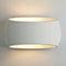 Partenopea® Applique in Gesso Bianco verniciabile Lampada da Parete per muro dal design moderno per Lampadine (non inclusa) con attacco R7S arredo casa locali bar ristoranti (Ellisse biemissione)