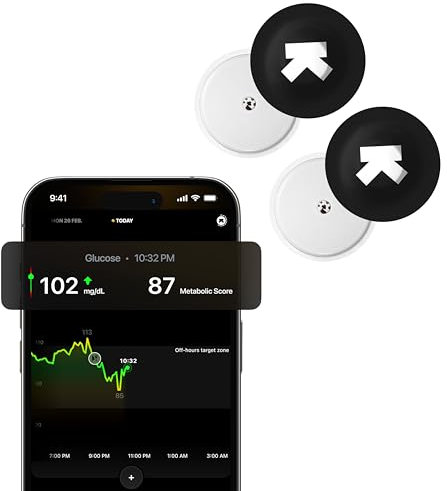 Ultrahuman M1 Live | Smart Glucose Tracking via App | Enhance your lifestyle, optimise your diet and fuel your workouts | 24/7 Glucose Tracking with advanced Freestyle Libre 2 CGM Sensors - 2 CGMs