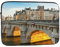 Housse de protection fine pour ordinateur portable Motif paysage Pont Neuf Paris 17