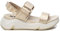 XTI - Sandalia Mujer Oro - Calzado Cómodo y Versátil - Moda casual - Modelo 14273803 (Talla 37)