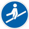 M012 - Handlauf benutzen - Schild und Pflichtbeschilderung - Abmessungen nach Wahl- Norm ISO 7010
