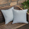 MIULEE 2er Set Outdoor Kissenbezug wasserdichte Kissenbezüge Sofakissen Dekorativ Couchkissen Wetterfeste Kissenhülle Zierkissen Bezug Weich für Sofa Couch Outdoor Garten Balkon 40x40 cm Hellgrau