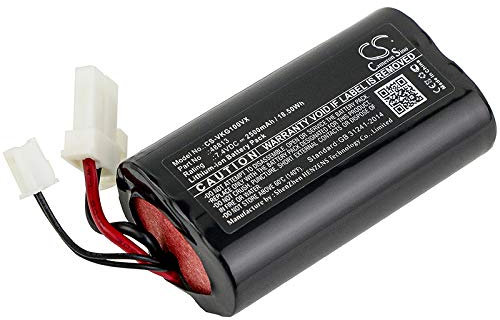 2500mAh / 18.50Wh Ersatzakku kompatibel mit Vorwerk Kobold VG100, 48813