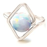 Helix Ohrpiercing mit Opal - Helix Ohrring Opal - Knorpelpiercing Gold - Helix Gold - Helix Silber - Helix Rose Gold