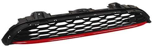Vorderer Oberer Kühlergrill, JCW Frontstoßstange, Motorhaube, Grill, Roter Streifen, 51137393456, für Cooper F55 F56 F57 S JCW 2014 Bis 2021