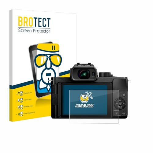 BROTECT Schutzglas für Panasonic Lumix DC-G100D | Transparenter Displayschutz Made in Germany Schutzfolie Panzer Folie Glas 9H Anti-Fingerprint Einfache Montage Clear