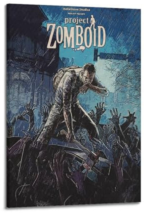 Quem Video Game Zombie Destruction Project Poster Poster Decorative Painting Canvas Wall Posters And Art Picture Print Modern Family Bedroom Decor Posters 16x24inch(40x60cm)
