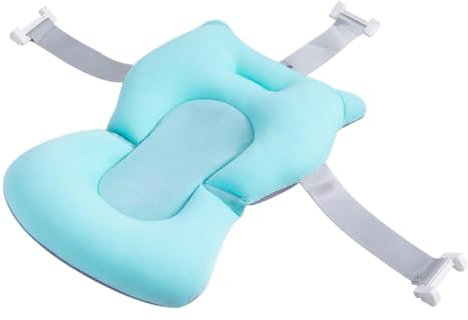 Coussin de Bain Bebe Pour Baignoire Bébé Matelas Reducteur Baby Hamac Adaptateur Oreiller Chaise 0-12 Mois Support Tapis Sièges 3 Points Fixe Réglable