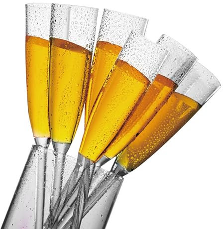 Bicchieri da champagne per piscina, bicchieri da vino galleggianti | Calici da vino in acrilico bordo piscina da 6 pezzi,Calice per bevande estive da spiaggia, indispensabile per giardino, barbecue