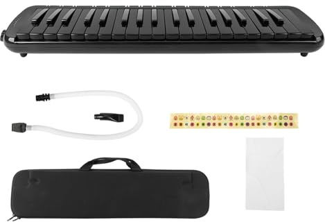 Bocchino Melodica a 37 Tasti Melodica, Strumento Musicale a Fiato con Tastiera per Pianoforte Ad Aria a 37 Tasti Adatto per Esercitazioni per Principianti con Borsa