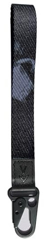 TOOLIN Hand Handgelenk Lanyard für Schlüssel, Cool Handgelenk Lanyard Strap mit echtem Leder, Schlüsselanhänger Halter für Frauen/Männer (Schwarz-Katze)