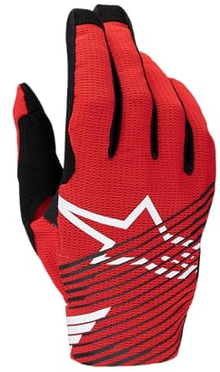 Alpinestars Radar Pro Motocross-Handschuhe | 4-Wege-Stretch-Mesh, leitfähige Handfläche und Finger, Silikon-Fingergriff, perforierter Daumen, leichtes Design