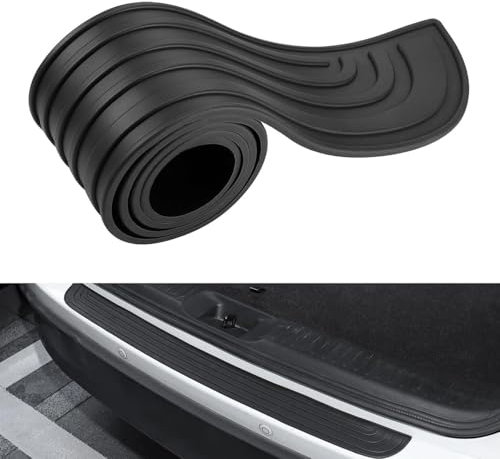 Universal Flexible Bumper Guard Strip, Anti-scratch Rear Bumper Protector Cover for Car Pickup Truck SUV (Black 35.4 X3)