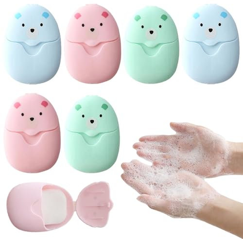 YCHYAN 300 Blätter Seifenblätter Reisen, Outdoor Seifen Blätter, Seifenblätter für Unterwegs, Mini Reisen Papier, Duftend Tragbare Seifenflocken, für Unterwegs, Badezimmers, Wander