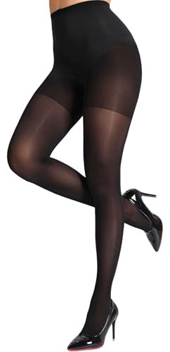 SUREPOCH Unverwüstliche und Reißfeste Strumpfhosen Damen, Hoher Bund Starke Stützwirkung, 40 DEN Halbtransparent, Seidig und Langlebig