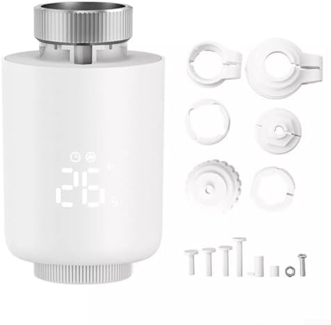 ZYWUOY Programmable TRV Radiator Valve, WiFi Radiator Actuator, Smart Thermostatic Head Heating Temperature Controller For ZigBee(1Pcs)