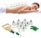 ABC 12 St Schröpfen Set mit Therapiemagneten (Cupping Set), Vakuum Massage mit Schröpfgläsern M16 für effektive Muskelentspannung und Schmerzlinderung, Schröpfgläser mit Vakuumpumpe