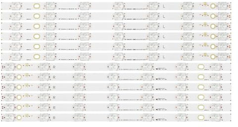 ZMZYELPECB 12 stücke LED Streifen Fit for Panasonic TX-48AS640B TX-48AX630B TX-48AX630E TX-48AXW634 TX-48AXR630 TH-48AX670 480TV05 V2 R 480TV06 V2 L