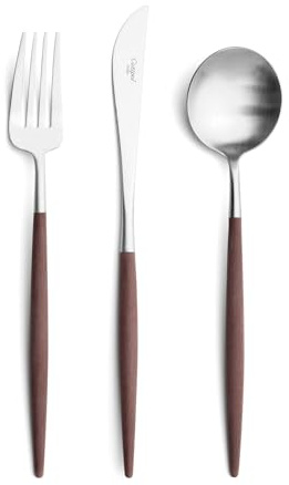Cutlery Set Goa Brown, 6 Stück, matt, gebürstet