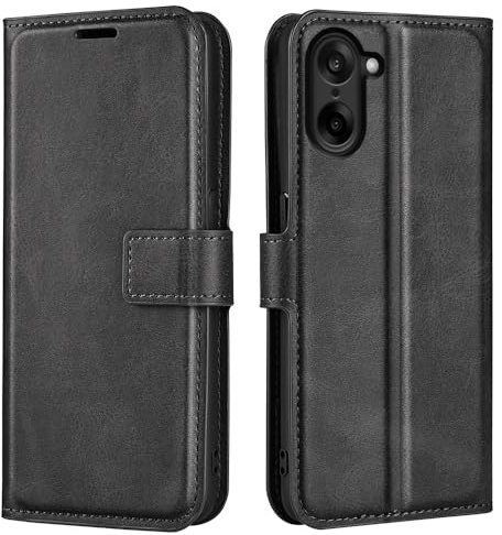 Kezaizhe Klapphülle für OnePlus Nord CE5 Hüllen PU Leder Wallet Schutzhülle Schutz Mobiltelefon Flip Back Cover für One Plus Nord CE 5 Tasche Handy Zubehör (Schwarz)