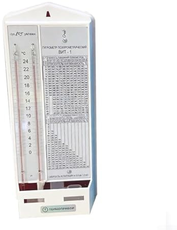Weiß, BHT-1 Tabellenthermometer und Hygrometer, digitales Trocken-Nass-Leuchtmittel-Feuchtigkeitsmonitor für Raumklimaregulierung, 0-24 °C 20-100% für RH, blau-weißes ABS