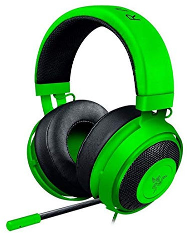 Razer Kraken Pro V2: Lightweight Aluminum Headband - Retractable Mic - in-Line Remote - Gaming Headset Works with PC, PS4, Xbox One, Switch, & Mobile Devices - Green