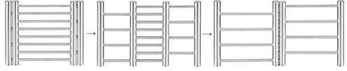 Haushalt International Edelstahl Topfuntersetzer ausziehbar von 22,5 bis 37cm 16129