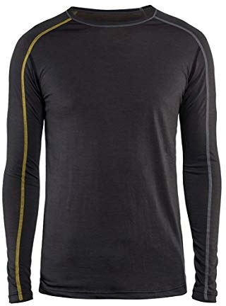 Blakläder 479917349835 Unterhemd Xlight Größe 100Prozent Merino in Dunkelgrau/gelb