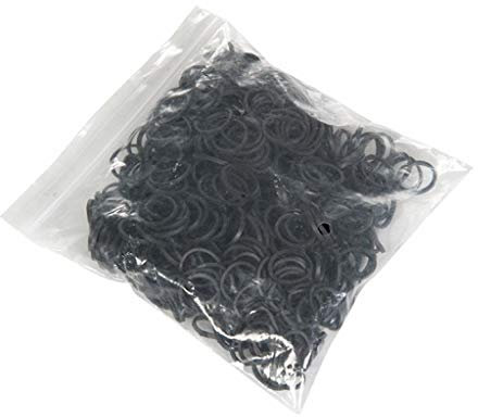 Mähnengummis im Polybeutel, 50 g 9100 schwarz