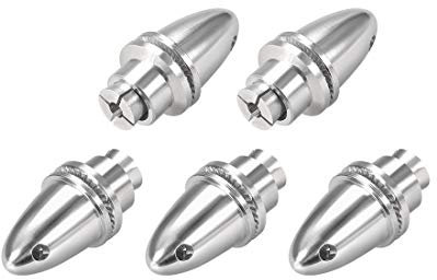 sourcing map 5 STK. RC Flugzeug Spinner Propeller Adapter Saver für Welle Brushless Motor (4mm Blende und 6mm Ausgangsachse)