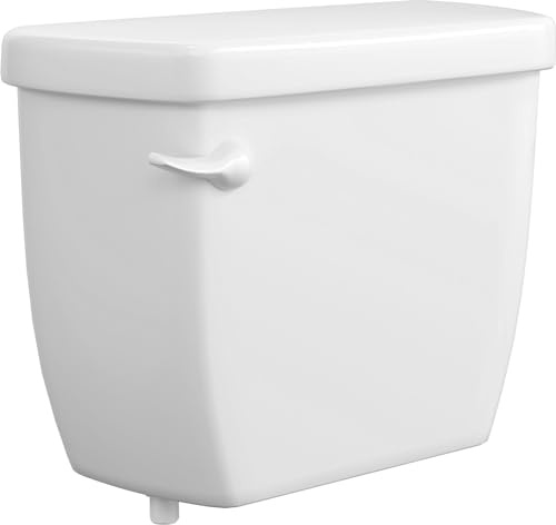 PROFLO PF5112BHE Jerritt 1.28 GPF Low Profile Single Flush Toilet Tank Only with Left-Hand Trip Lever - White