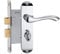 HENYIN Polished Chrome Bathroom Door Lock Set,Backset 57MM (Z01-BK-57-R)(Right Hand Doors Only)