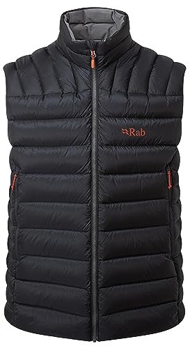 Rab Men’s Electron Pro Vest Water-Resistant Down Insulated for Trekking, Mountaineering, & Casual - Beluga - Large
