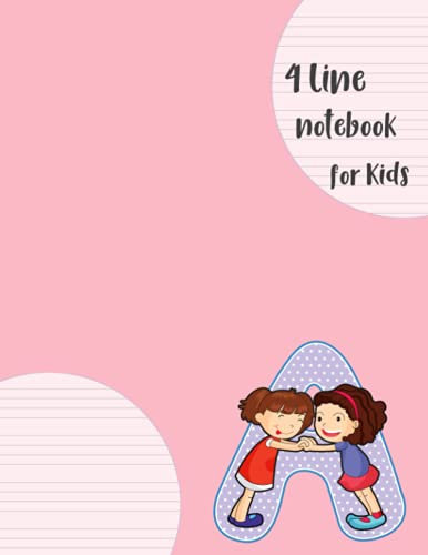 4 Line Notebook For Kids: 90 Pages English Handwriting Notebook : 4 Line Book For Child Writing : 4 Line English Writing Notebook For Kids