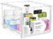HOLYHY Lockable Medicine Box, Medicine Storage Box, Lockable Storage Bin Organiser Box for Fridge Food/Snacks/Phone/Tablet Jail/Home Safety (transparent)
