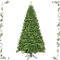 GYMAX Albero di Natale Automatico 230 cm, Abete Natale Artificiale, 1346 Rami Folti in PVC Ignifugo, Supporto in Ferro, Divisibile per Trasporto e Montaggio Facile, Verde Classico