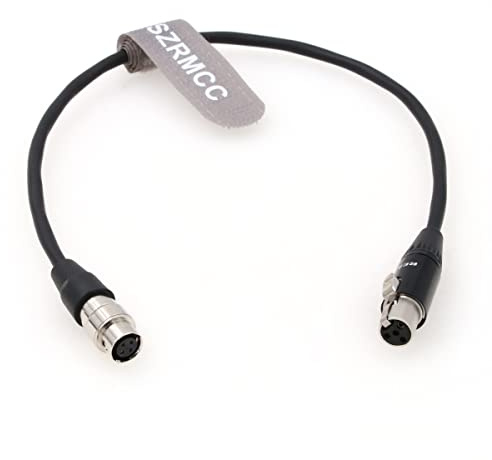 SZRMCC Hawk-Woods DV-SQN4S Audioroot Hirose 4 Pin Female to TA4F Mini XLR 4 Pin Female Power Cable for Sound Devices 888 833