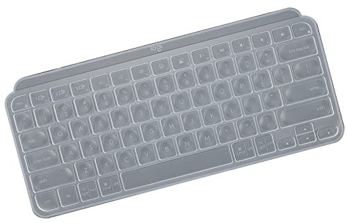 CASEDAO Tastatur-Abdeckung für Logitech MX Keys Mini Minimalistisch Wireless Illuminated Keyboard, Logitech MX Keys Mini für Mac Bluetooth Keyboard Skin, Logitech MX Keys Mini Zubehör - Klar