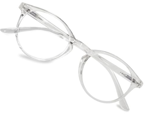 Lanomi Blue Light Blocking Reading Glasses for Man Women Round Glasses 1.0 1.25 1.5 2.0 2.25 2.5 2.75 3.0 3.5 Stylish Ladies Readers With Spring Hinge Screen Eyeglasses 1.75