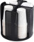 JINGLING Porte-gobelets en Carton à 4 Compartiments - gobelets en Carton - Support pour Tasse à café - Couvercle en Plastique - pour café, Magasin, Maison, Bureau, fête, Buffet