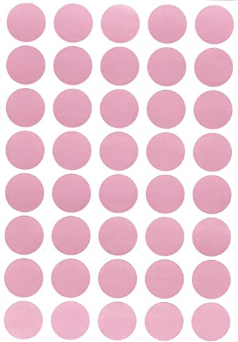 Royal Green Round Sticky Labels to Write on Inventory and Labeling, Pricing Dot Stickers 1.9 cm (19 mm), 2000-Pack (Pastel Pink)