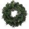 Ghirlanda Natalizia AGHI DI PINO Verde per Porta dietroporta da Ø 60 cm con 120 Punte Doppio Ramo PP+PVC Molto folta Decorazioni di Natale Corona Tonda Fuori Porta