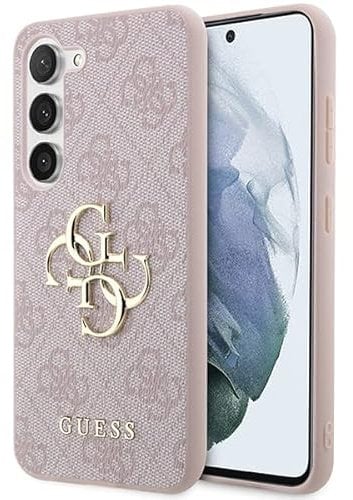 Hülle Guess GUHCS23S4GMGPI Samsung S23 S911 rosa 4G Big Metal Logo